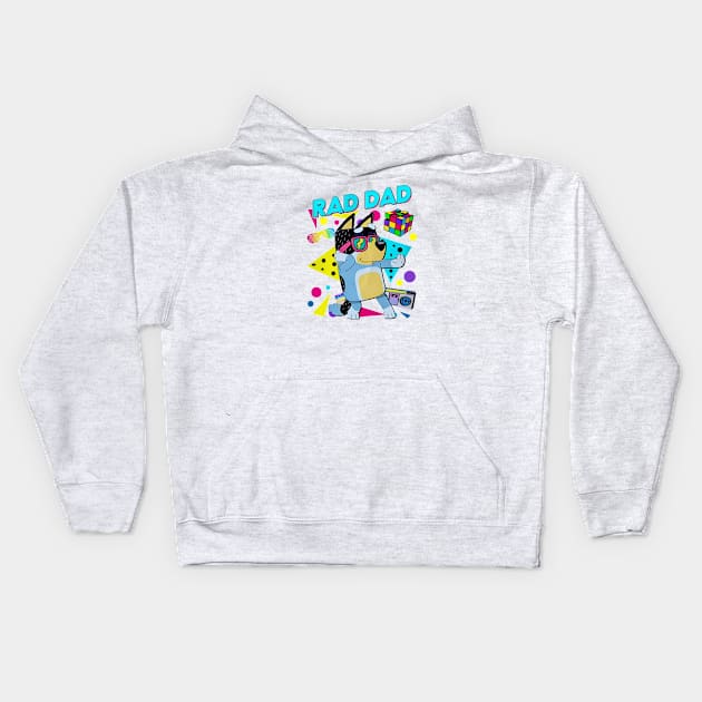 Rad dad Kids Hoodie by Quikerart